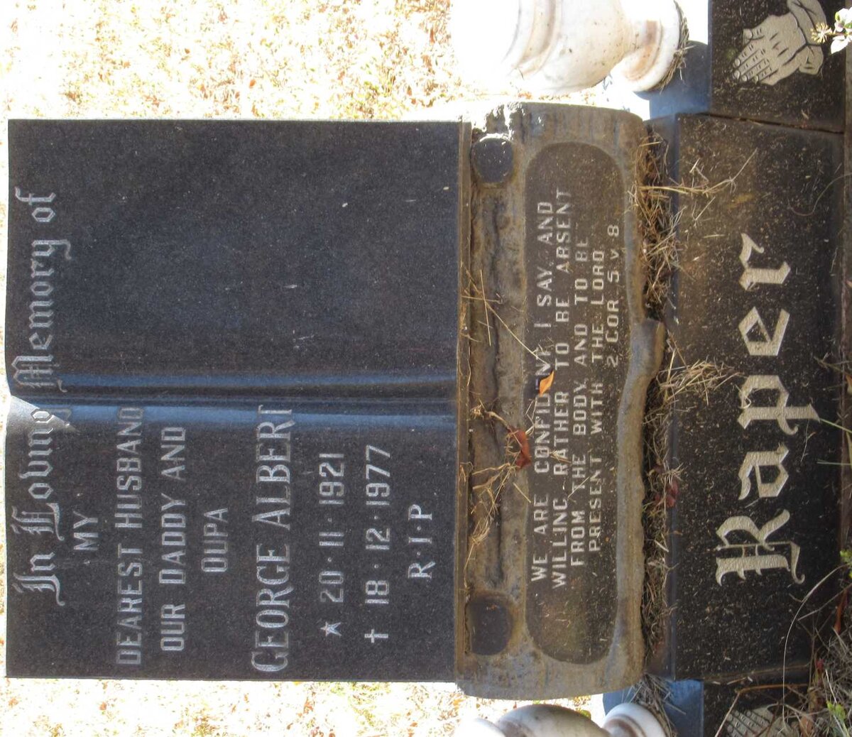 RAPER George Albert 1921-1977 