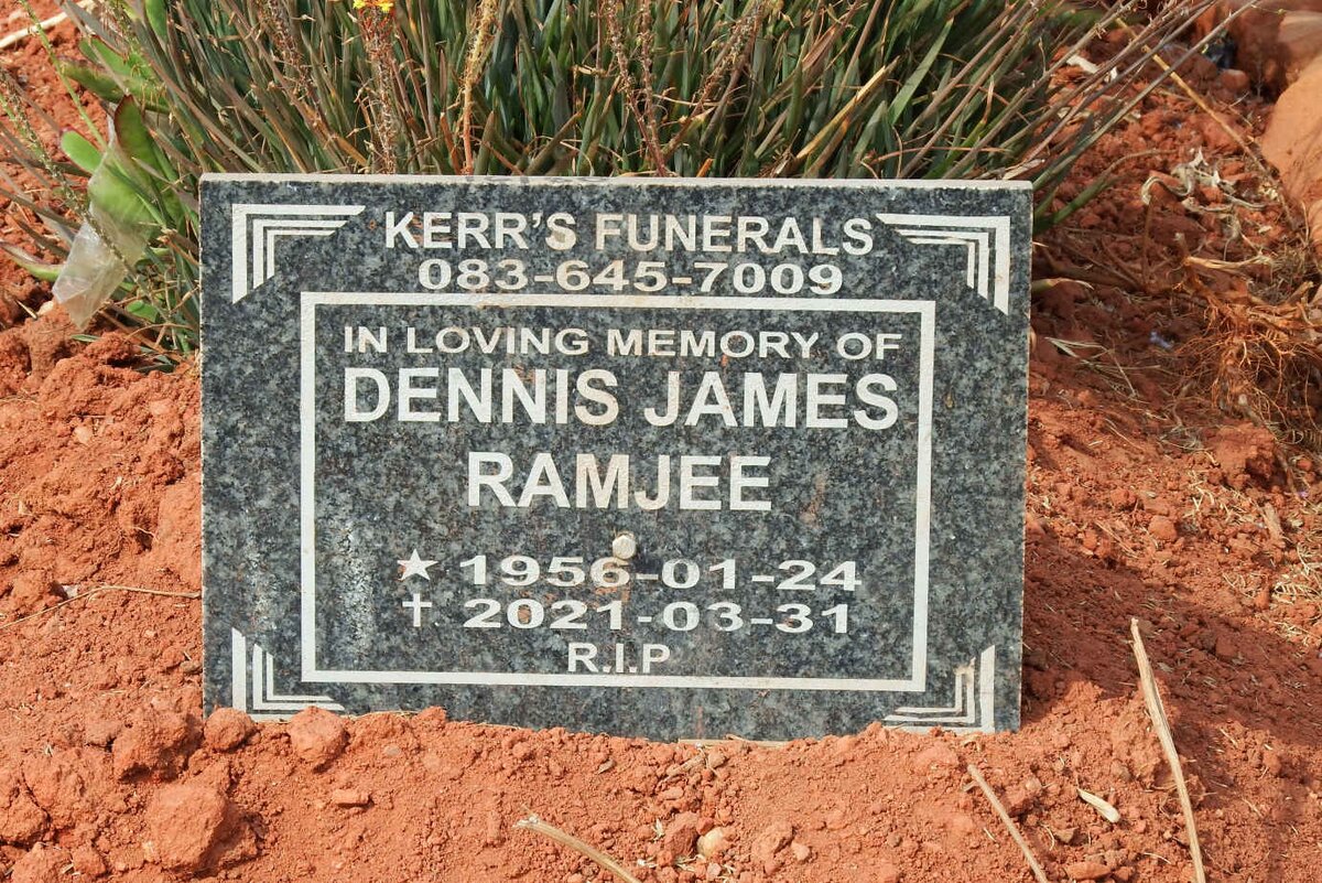 RAMJEE Dennis James 1956-2021