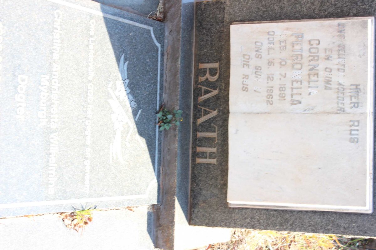 RAATH Cornelia Petronella 1891-1962 :: MYBURGH Christina Andriehetta Wilhelmina 1920-1976