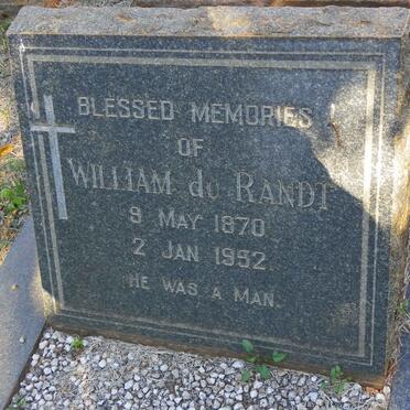 RANDT William, du 1870-1952