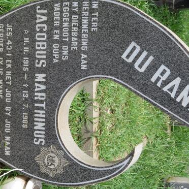 RANDT Jacobus Marthinus, du 1915-1988