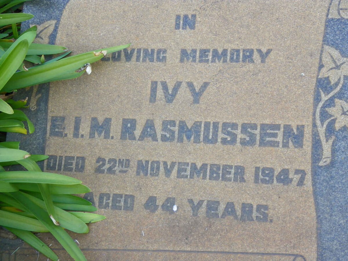 RASMUSSEN Ivy E.I.M. -1947