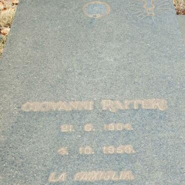 RAITERI Giovanni 1904-1959