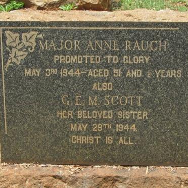RAUCH Anne -1944 :: SCOTT G.E.M. -1944 :: RAUCH Pauline Elizabeth 1927-1948
