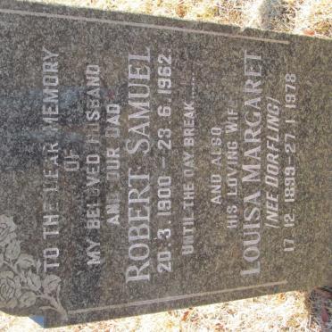 RENSHAW Robert Samuel 1900-1962 &amp; Louisa Margaret DORFLING 1899-1978