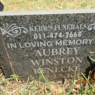 RENECKE Aubrey Winston 1944-