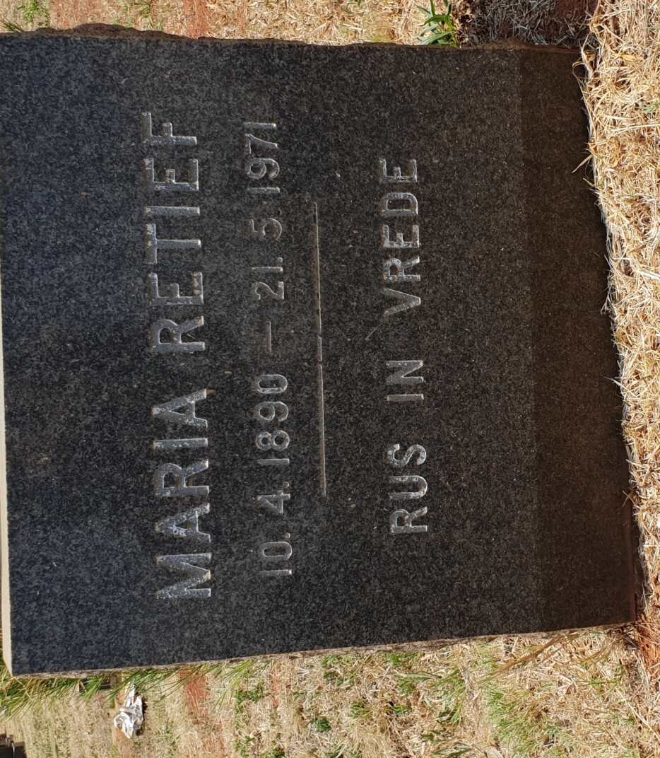 RETIEF Maria 1890-1971