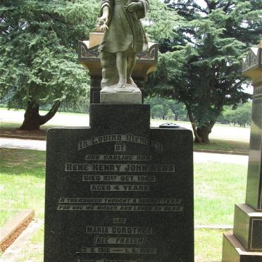 RENS Louis Joseph Henri 1905-1985 &amp; Maria Dorothea nee FRASER 1910-1982 :: RENS Rene Henry John -1943