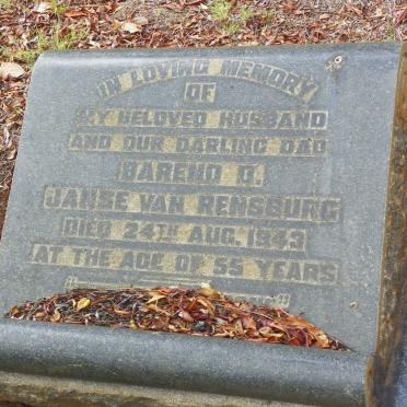 RENSBURG Barend D., Janse van -1943