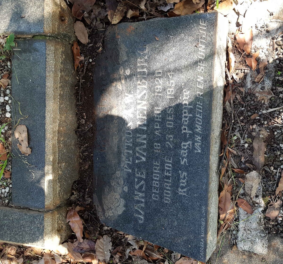 RENSBURG Petrus A.W., Janse van 1920-1954