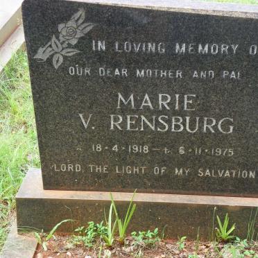 RENSBURG Marie, van 1918-1975