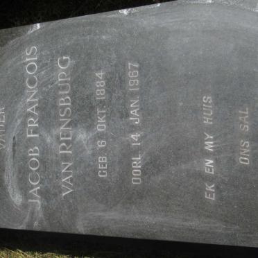 RENSBURG Jacob Francois, van 1884-1967