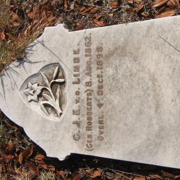 LINDE C.J.E., v.d. nee ROBBERTS 1862-1898
