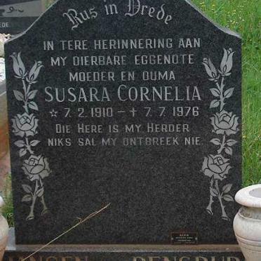 RENSBURG Susara Cornelia, Jansen van 1910-1976