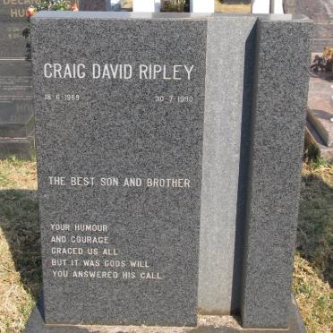 RIPLEY Craig David 1969-1990