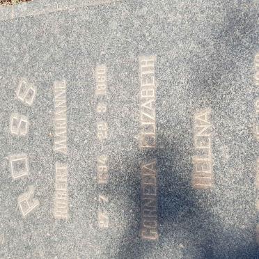 ROSS Robert Marianne 1894-1960 &amp; Cornelia Elizabeth Helena 1891-1970