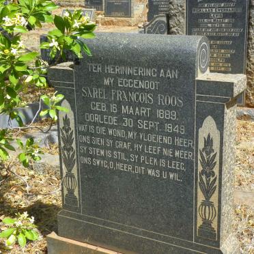 ROOS Sarel Francois 1889-1949