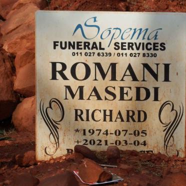 ROMANI Masedi Richard 1974-2021