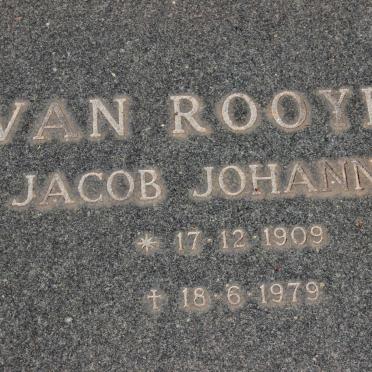 ROOYEN Jacob Johannes, van 1909-1979