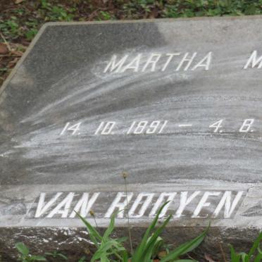 ROOYEN Martha Maria, van 1891-1971