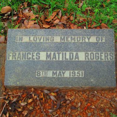 ROGERS Frances Matilda -1951