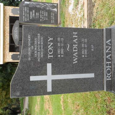 ROHANA Tony 1913-1993 &amp; Wadiah 1912-1995