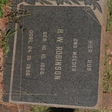 ROBINSON H.W. 1866-1956