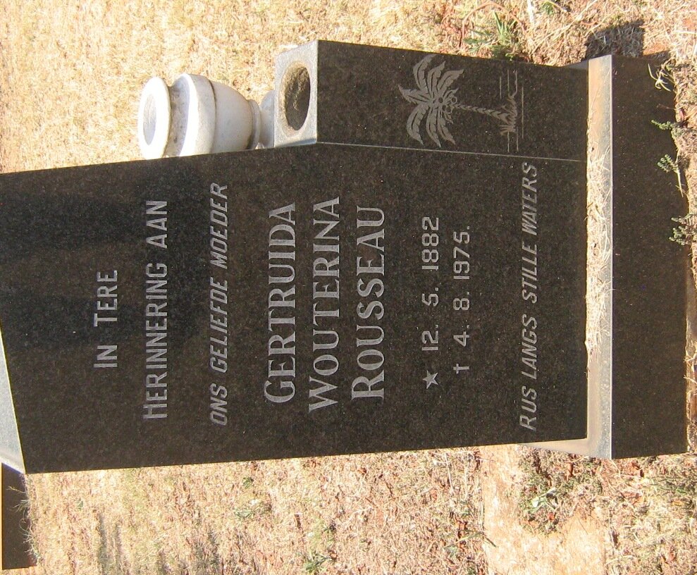 ROUSSEAU Gertruida Wouterina 1882-1975