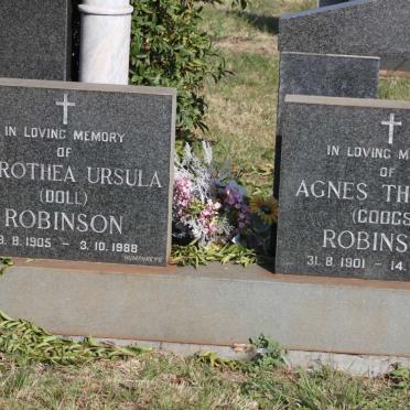 ROBINSON Agnes Theresa 1901-1985 :: ROBINSON Dorothea Ursula 1905-19889