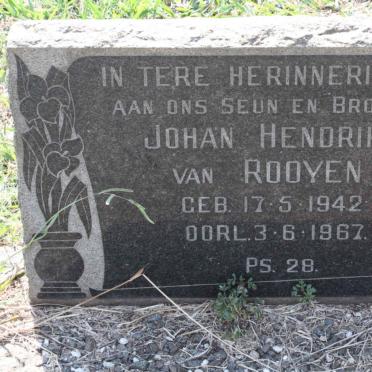 ROOYEN Johan Hendrik, van 1942-1967