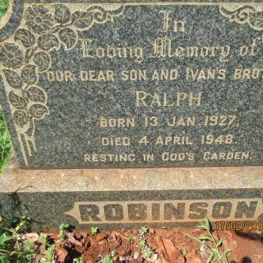 ROBINSON Ralph 1927-1948