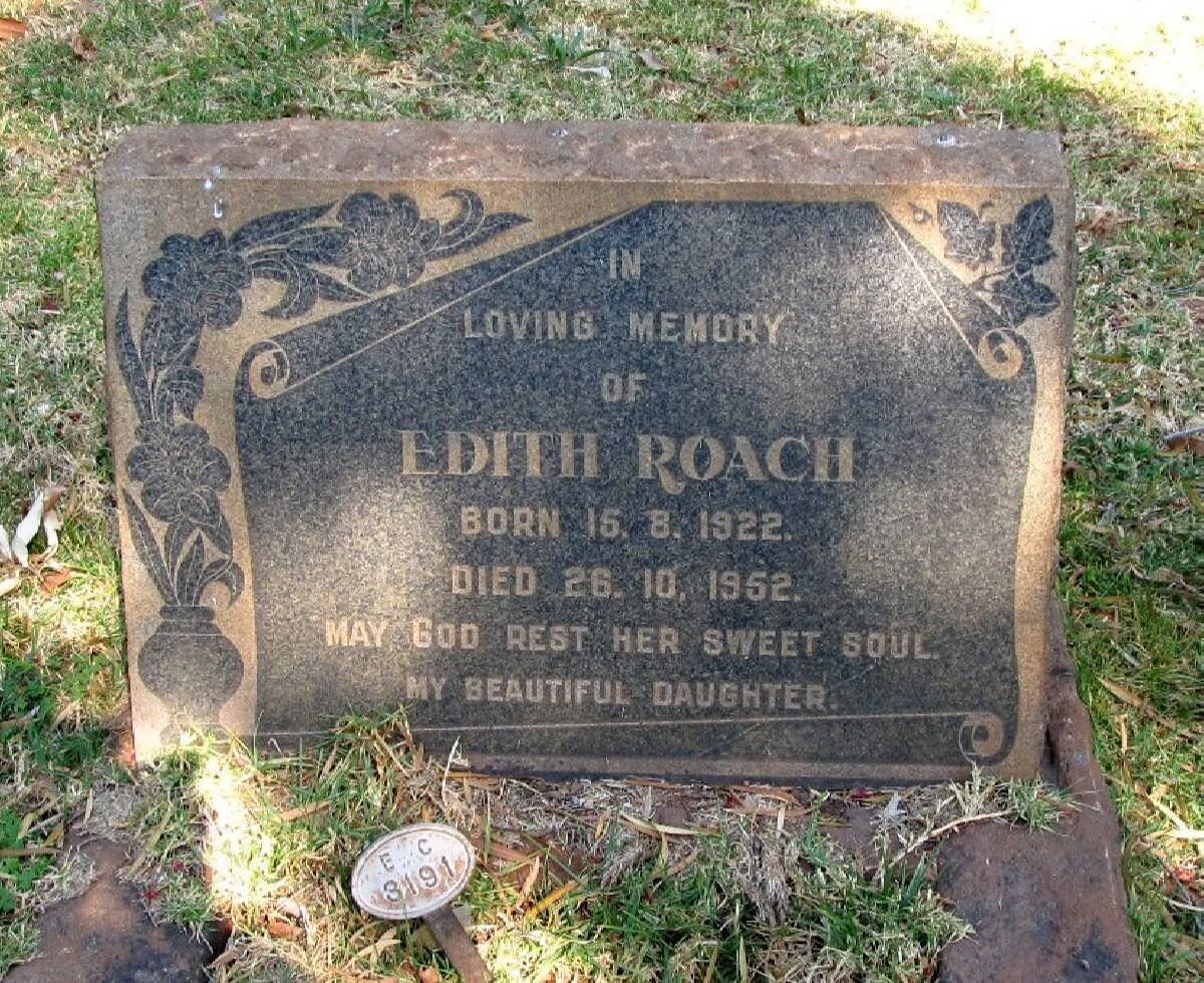 ROACH Edith 1922-1952