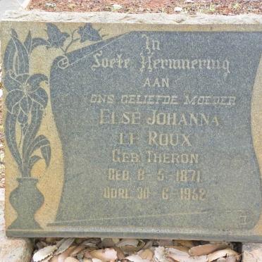 ROUX Else Johanna, le nee THERON 1871-1952