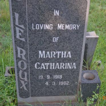 ROUX Martha Catharina, le 1918-1982