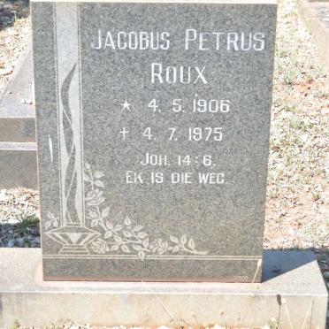 ROUX Jacobus Petrus 1906-1975