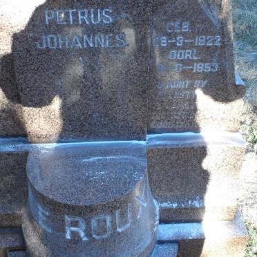 ROUX Petrus Johannes, le 1922-1953