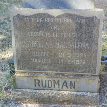 RUDMAN Isabella Magdalena 1929-1976