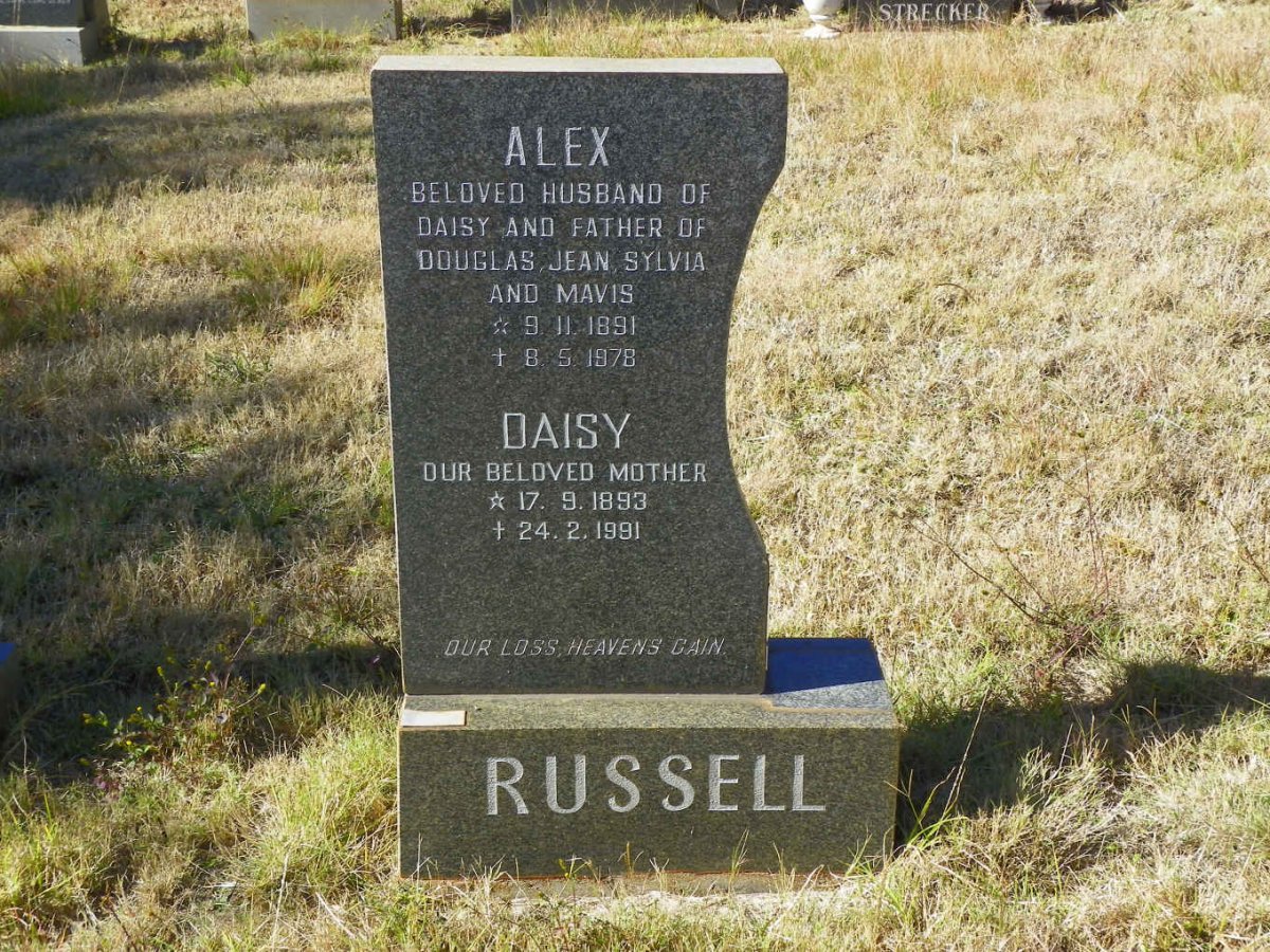 RUSSELL Alex 1891-1978 &amp; Daisy 1893-1991