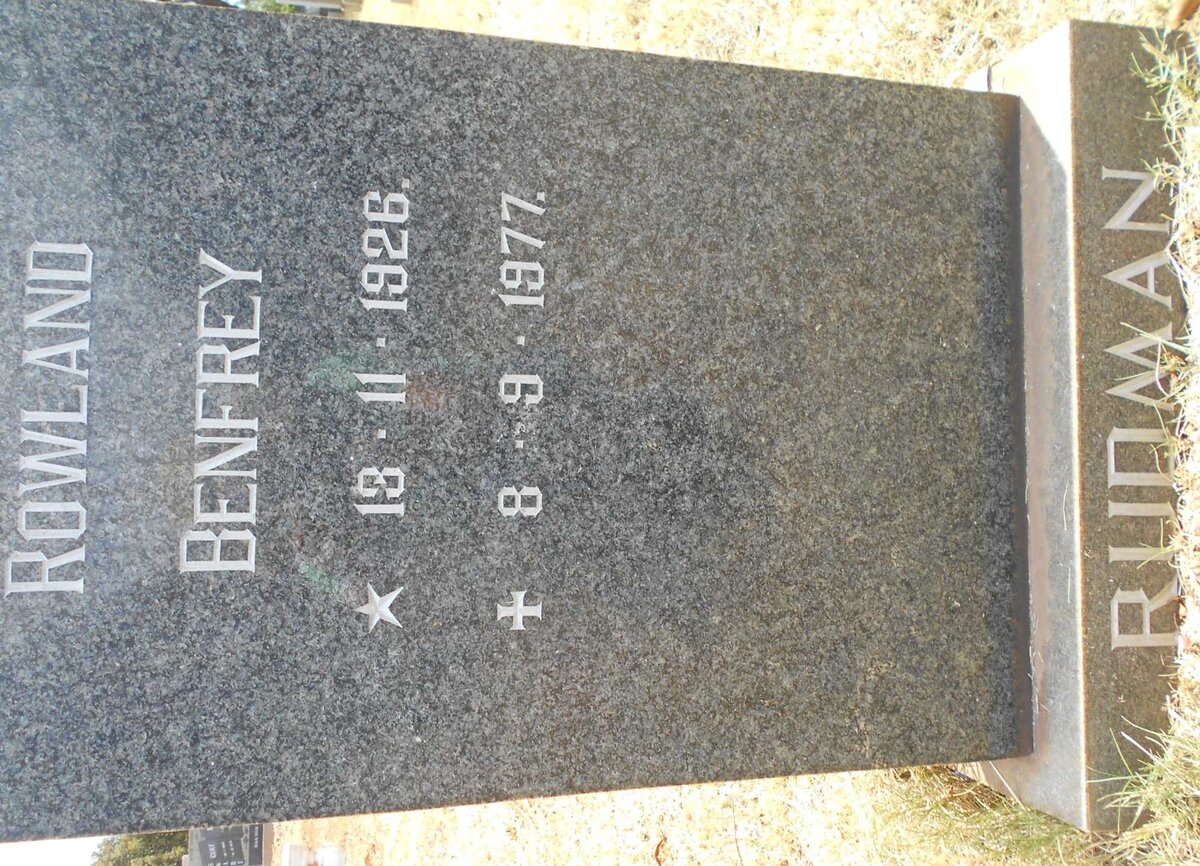 RUDMAN Rowland Benfrey 1926-1977