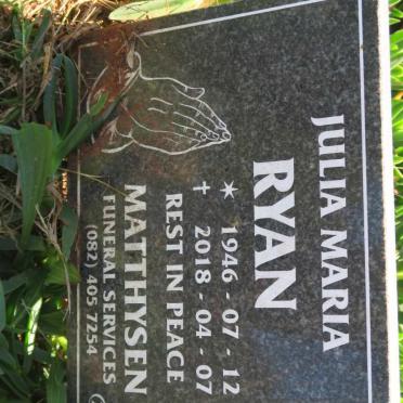 RYAN Julia Maria 1946-2018