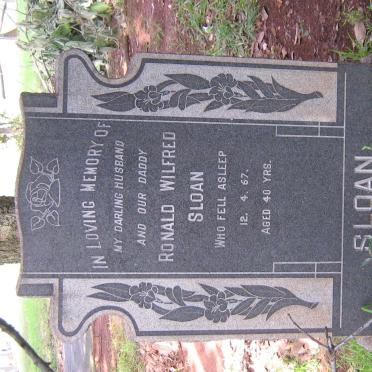 SLOAN Ronald Wilfred -1967