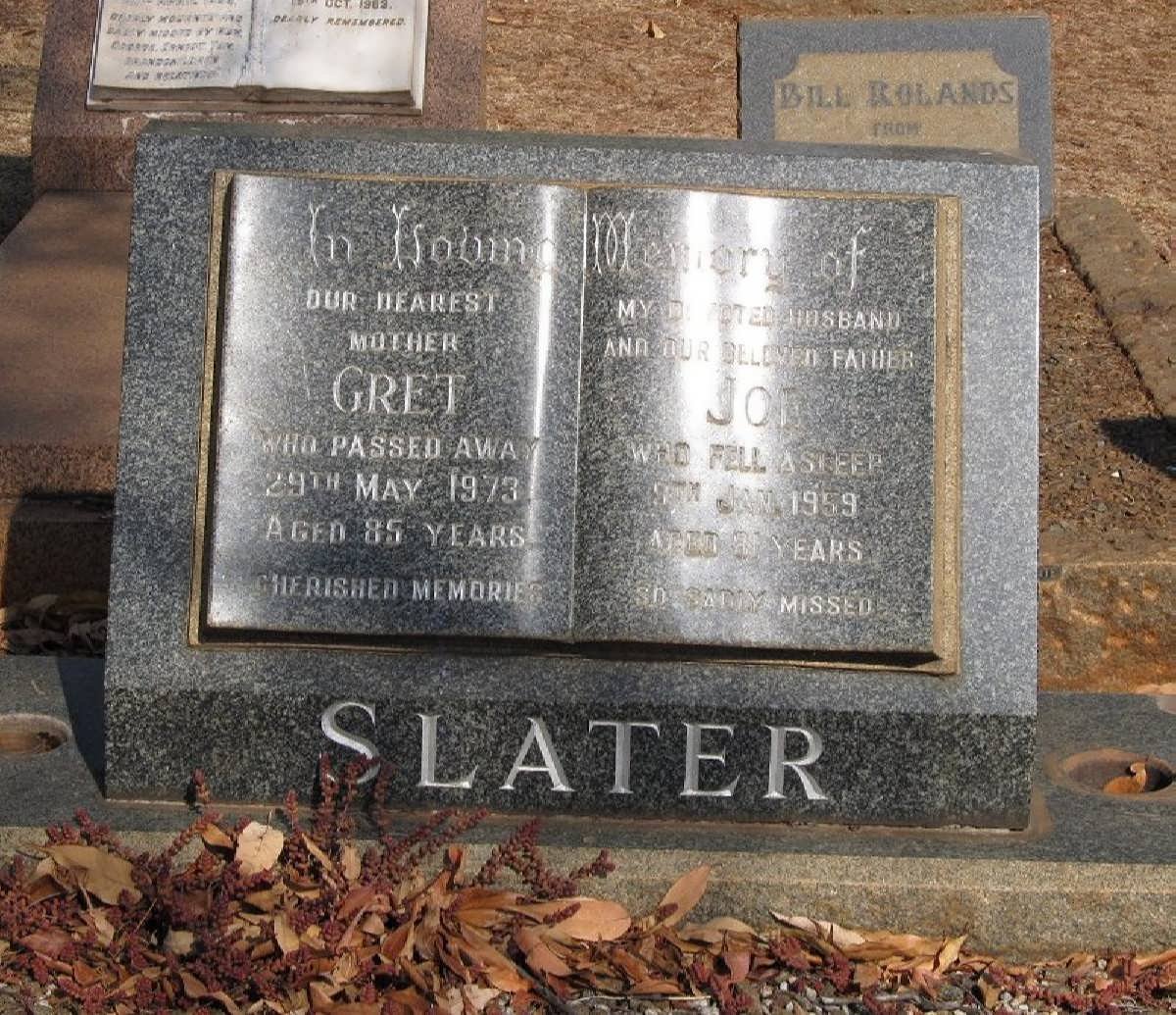 SLATER Joe -1959 &amp; Gret -1973