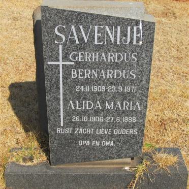 SAVENIJE Gerhardus Bernardus 1909-1971 &amp; Alida Maria 1906-1986