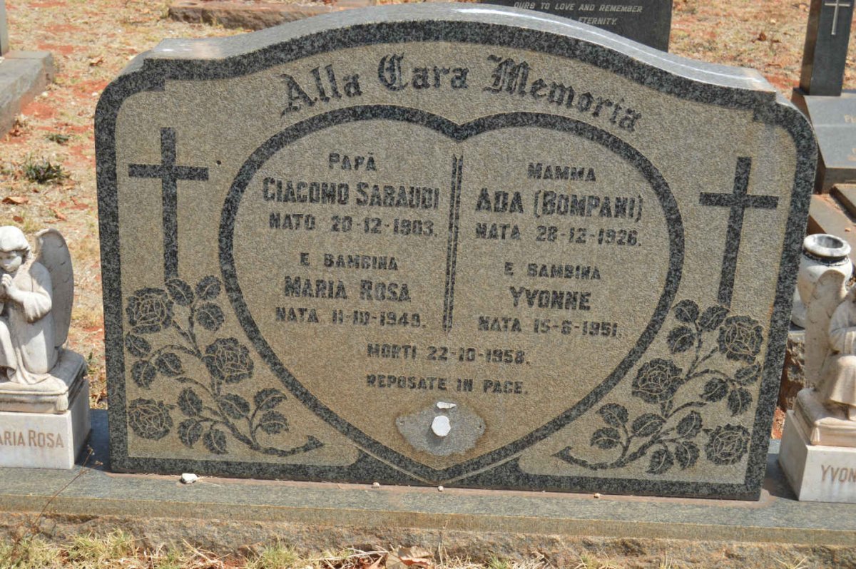 SABAUDI Giacomo 1903-1958 &amp; Ada BOMPANI 1926-1958