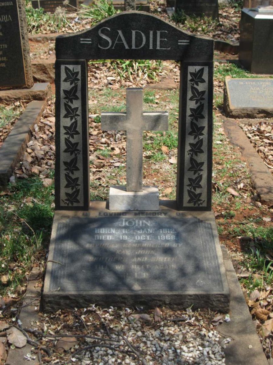 SADIE John 1912-1968