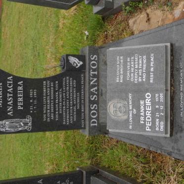 SANTOS Maria Anastacia Pereira, dos 1925-1993 :: PEDREIRO Frankie 1970-2001 :: BARREIRO Frank