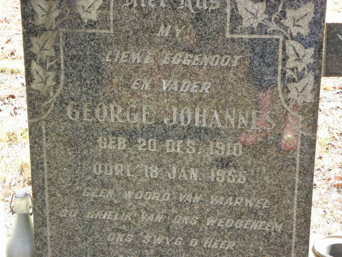SAAYMAN George Johannes 1910-1955 &amp; Sophia Eliza 1914-1991 :: SAAYMAN Peter 1932-1999
