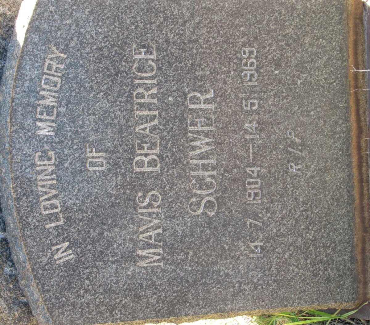 SCHWER Mavis Beatrice 1904-1969