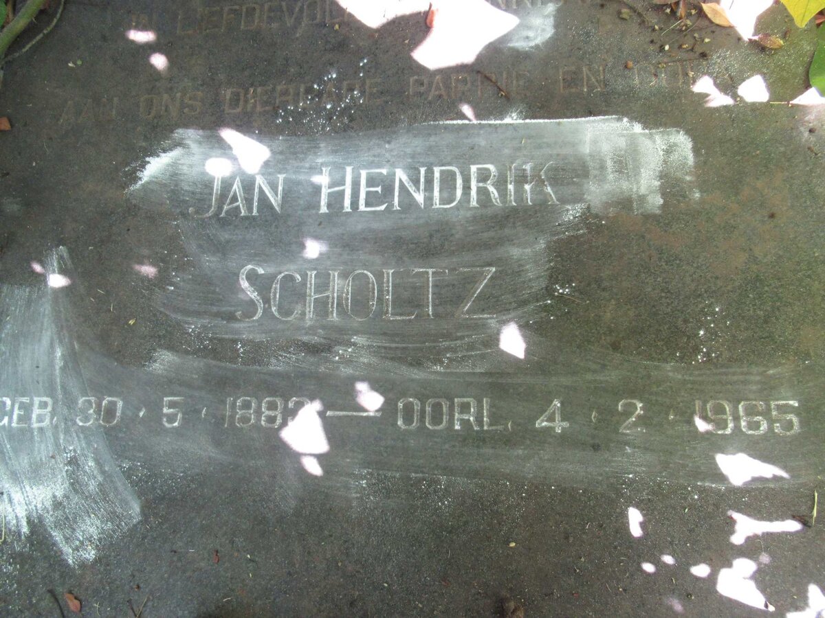 SCHOLTZ Jan Hendrik 1883-1965