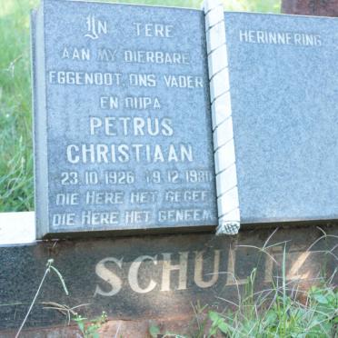 SCHULTZ Petrus Christiaan 1926-1980